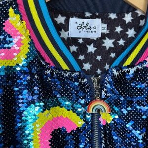 Lola + The Boys Sequin Rainbow Jacket